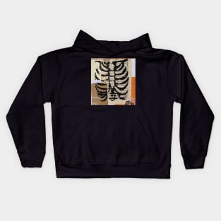 Vintage ribcage print Kids Hoodie